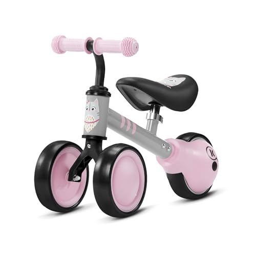 Kinderkraft Bici senza Pedali CUTIE, Bicicletta in Metallo, Sella Regolabile, Leggero Triciclo, da 1 Anno, Rosa