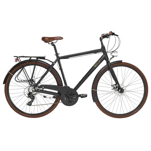 Alpina Bike Comfort 28', Bicicletta, Nero Semiopaco, 21v
