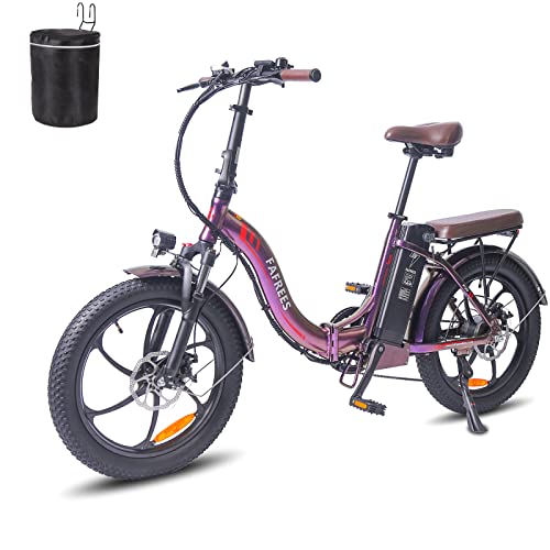 Fafrees F20-PRO [Ufficiale] Bicicletta elettrica da donna, pieghevole, con batteria da 36 V 18 Ah, da uomo, 20 pollici, bici elettrica da 250 W, Ebike 25 km/h, mountain bike, Fat Bike Pedelec 150 kg