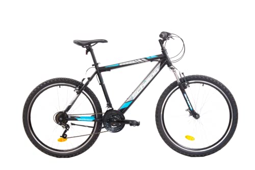 F.lli Schiano Range 26'', Bici MTB Uomo, Nero-Blu