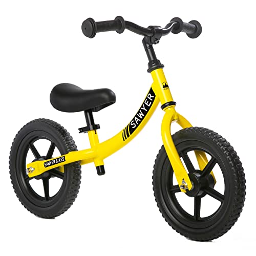 Sawyer Bikes - Biciclette Senza Pedali Ultraleggera – Bambini 2, 3, 4 e 5 Anni (Giallo)