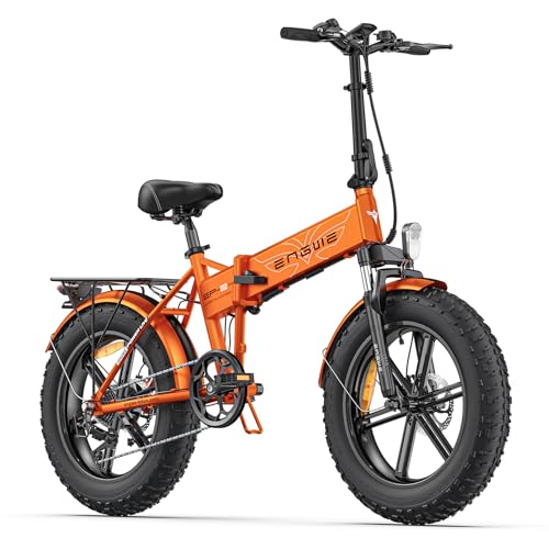 ENGWE Bici Elettrica Pieghevole,20'×4.0' Fat Tire 7 Velocità Bicicletta Elettrica da 48V 13Ah Batteria Rimovibile, Autonomia di 50-120 km E-bike da per Ogni Terreno & MTB & Spiaggia & Neve